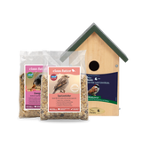 Set Nistkasten Sperlinge + Futter