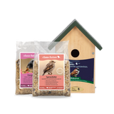Set Nistkasten Sperlinge + Futter